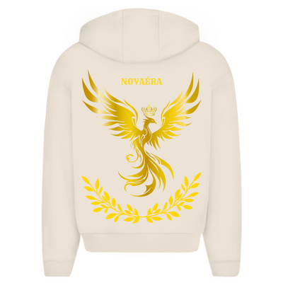 NOVAÉRA – PHÖNIX Herren Oversize Zipper Hoodie mit Goldsymbolik