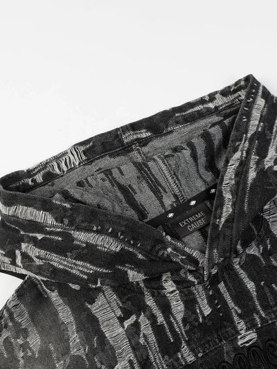 Herren Hoodie im Tie-Dye Look mit Used-Effekt – Baumwoll-Mix für Streetwear-Style