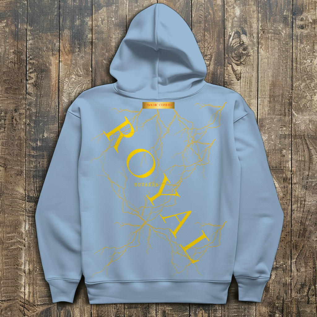 NOVAÉRA ROYAL – Oversize Hoodie mit Blitz-Goldprint (Limitiert auf 77 Stück)