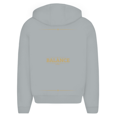 Oversize Zipper Hoodie BALANCE –  Hoodie mit Gold Backprint BALANCE | NOVAÉRA