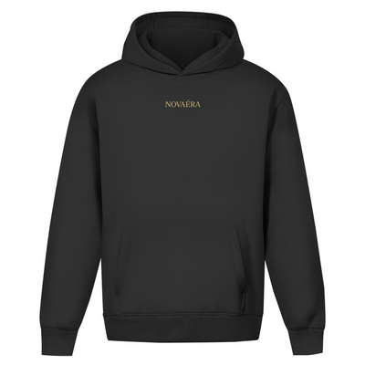 NOVAÉRA Herren Premium Bio Sweatshirt – Rundhals, Bio-Baumwolle & Kompass-Gold-Backprint
