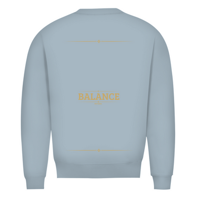 NOVAÉRA Herren Premium Bio Sweatshirt – Rundhals & Gold-Backprint „BALANCE“
