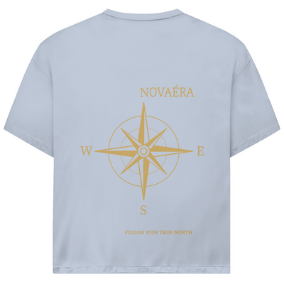 NOVAÉRA Oversize T-Shirt – Bio-Baumwolle & Kompass-Gold-Backprint