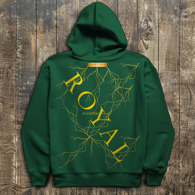 NOVAÉRA ROYAL – Oversize Hoodie mit Blitz-Goldprint (Limitiert auf 77 Stück)