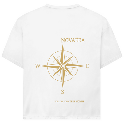 NOVAÉRA Oversize T-Shirt – Bio-Baumwolle & Kompass-Gold-Backprint