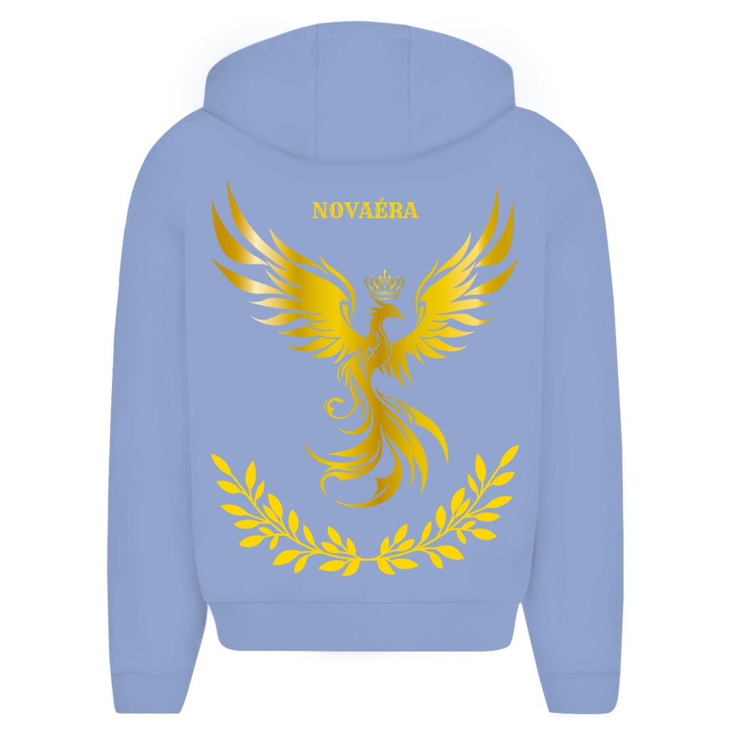 NOVAÉRA – PHÖNIX Herren Oversize Zipper Hoodie mit Goldsymbolik