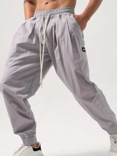 Herren Active Pants – Mit Kordelzug & Taschen, Baumwollmix