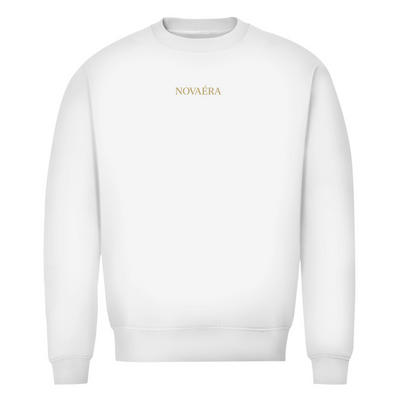 NOVAÉRA Herren Premium Bio Sweatshirt – Rundhals & Gold-Backprint „Time Tells Truth“